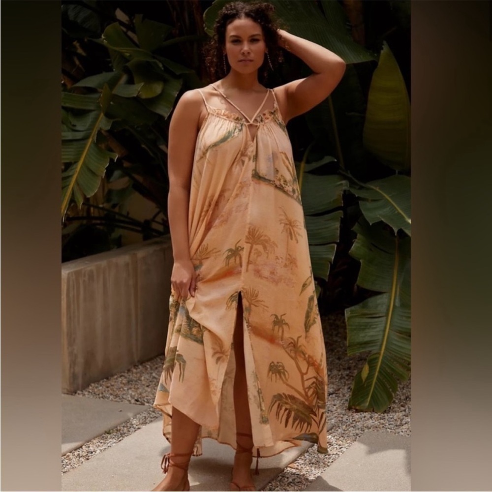 Anthropologie Tahnee Kelland Strappy Midi Dress Beach Coverup New